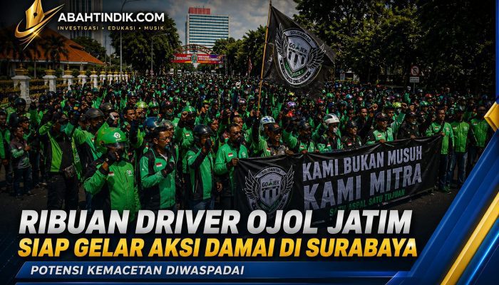 Rute Bundaran Waru–DPRD Jatim Dipadati Massa Ojol, Pengguna Jalan Diminta Antisipasi Kemacetan