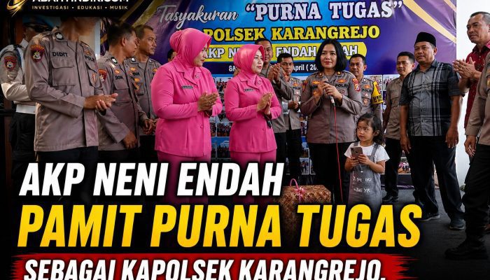 AKP Neni Endah Pamit Purna Tugas, 38 Tahun Pengabdian Ditutup dengan Haru di Karangrejo