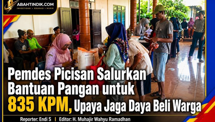 Pemdes Picisan Salurkan Bantuan Pangan untuk 835 KPM, Upaya Jaga Daya Beli Warga