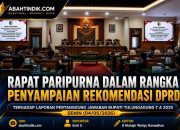 Rapat Paripurna dalam Rangka Penyampaian Rekomendasi DPRD Terhadap Laporan Pertanggung Jawaban Bupati Tulungagung T A 2025 