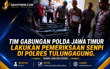 Tim Gabungan Polda Jawa Timur Lakukan Pemeriksaan Senpi di Polres Tulungagung