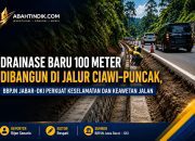 Drainase Baru 100 Meter Dibangun di Jalur Ciawi–Puncak, BBPJN Jabar-DKI Perkuat Keselamatan dan Keawetan Jalan