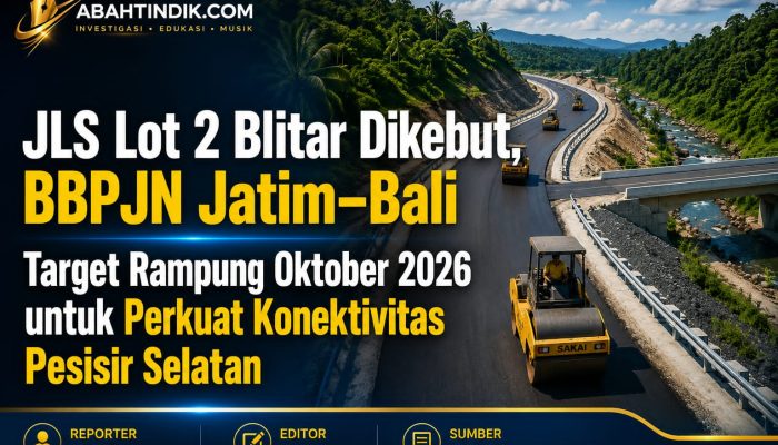 JLS Lot 2 Blitar Dikebut, BBPJN Jatim–Bali Target Rampung Oktober 2026 untuk Perkuat Konektivitas Pesisir Selatan