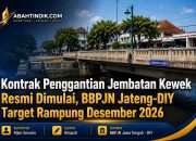 Kontrak Penggantian Jembatan Kewek Resmi Dimulai, BBPJN Jateng-DIY Target Rampung Desember 2026