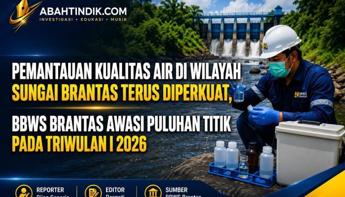 Pemantauan Kualitas Air di Wilayah Sungai Brantas Terus Diperkuat, BBWS Brantas Awasi Puluhan Titik pada Triwulan I 2026