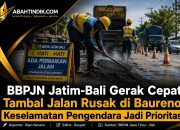 BBPJN Jatim-Bali Gerak Cepat Tambal Jalan Rusak di Baureno, Keselamatan Pengendara Jadi Prioritas