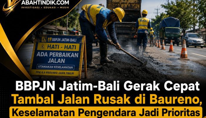 BBPJN Jatim-Bali Gerak Cepat Tambal Jalan Rusak di Baureno, Keselamatan Pengendara Jadi Prioritas