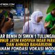 Tebar Benih di SMKN 1 Tulungagung, Gubernur Jatim Khofifah Indar Parawansa dan Ahmad Baharudin Tanam Fondasi Vokasi Modern