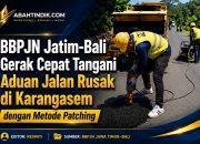 BBPJN Jatim–Bali Gerak Cepat Tangani Aduan Jalan Rusak di Karangasem dengan Metode Patching