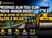 Preservasi Jalan Tegal–Slawi–Prupuk–Wangon Dikebut, BBPJN Jateng–DIY Gelontorkan Rp206,9 Miliar