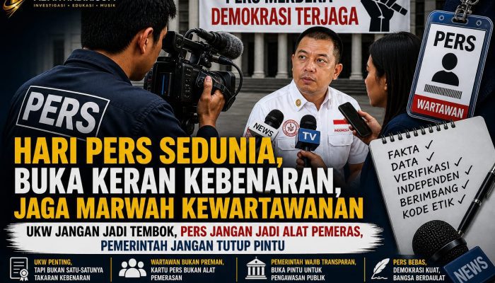 Hari Pers Sedunia, Buka Keran Kebenaran, Jaga Marwah Kewartawanan