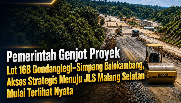 Proyek Lot 16B Gondanglegi–Simpang Balekambang, Akses Strategis Menuju JLS Malang Selatan Mulai Terlihat Nyata