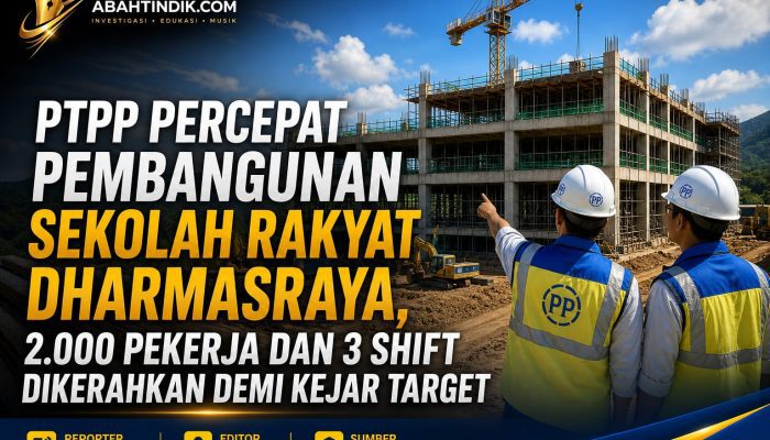 PTPP Percepat Pembangunan Sekolah Rakyat Dharmasraya, 2.000 Pekerja dan 3 Shift Dikerahkan Demi Kejar Target