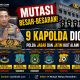Kapolri Jenderal Pol. Listyo Sigit Prabowo Mutasi Besar-besaran, 9 Kapolda Diganti; Polda Jabar dan Jatim Ikut Alami Perombakan