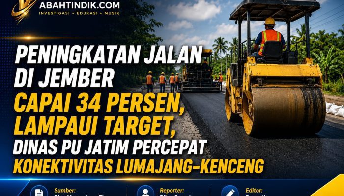 Peningkatan Jalan di Jember Capai 34 Persen, Lampaui Target, Dinas PU Jatim Percepat Konektivitas Lumajang–Kenceng