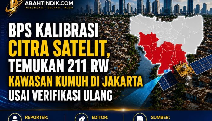 BPS Kalibrasi Citra Satelit, Temukan 211 RW Kawasan Kumuh di Jakarta Usai Verifikasi Ulang