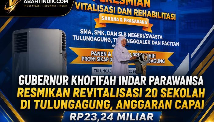Gubernur Khofifah Indar Parawansa Resmikan Revitalisasi 20 Sekolah di Tulungagung, Anggaran Capai Rp23,24 Miliar