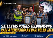 Satlantas Polres Tulungagung Raih 4 Penghargaan Dari Polda Jatim