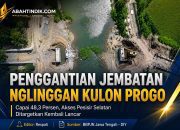 Penggantian Jembatan Nglinggan Kulon Progo Capai 48,3 Persen, Akses Pesisir Selatan Ditargetkan Kembali Lancar
