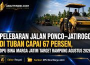 Pelebaran Jalan Ponco–Jatirogo di Tuban Capai 67 Persen, DPU Bina Marga Jatim Target Rampung Agustus 2026
