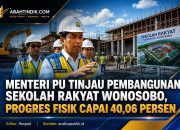 Menteri PU Tinjau Pembangunan Sekolah Rakyat Wonosobo, Progres Fisik Capai 40,06 Persen