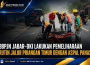 BBPJN Jabar–DKI Lakukan Pemeliharaan Rutin Jalur Priangan Timur dengan Aspal Panas