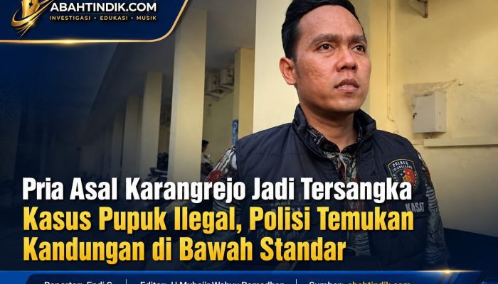 Pria Asal Karangrejo Jadi Tersangka Kasus Pupuk Ilegal, Polisi Temukan Kandungan di Bawah Standar