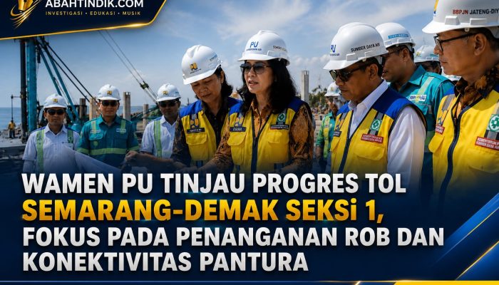 Wamen PU Tinjau Progres Tol Semarang-Demak Seksi 1, Fokus pada Penanganan Rob dan Konektivitas Pantura