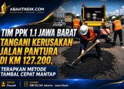 Tim PPK 1.1 Jawa Barat Tangani Kerusakan Jalan Pantura di KM 127.200, Terapkan Metode Tambal Cepat Mantap