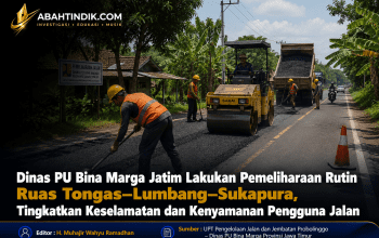 Dinas PU Bina Marga Jatim Lakukan Pemeliharaan Rutin Ruas Tongas–Lumbang–Sukapura, Tingkatkan Keselamatan dan Kenyamanan Pengguna Jalan