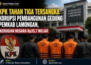 KPK Tahan Tiga Tersangka Korupsi Pembangunan Gedung Pemkab Lamongan, Kerugian Negara Rp35,7 Miliar