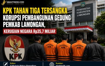 KPK Tahan Tiga Tersangka Korupsi Pembangunan Gedung Pemkab Lamongan, Kerugian Negara Rp35,7 Miliar