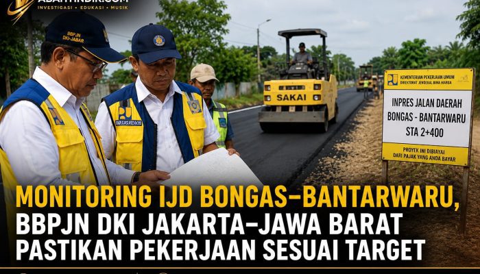 Monitoring IJD Bongas–Bantarwaru, BBPJN DKI Jakarta–Jawa Barat Pastikan Pekerjaan Sesuai Target