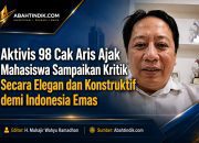 Aktivis 98 Cak Aris Ajak Mahasiswa Sampaikan Kritik Secara Elegan dan Konstruktif demi Indonesia Emas
