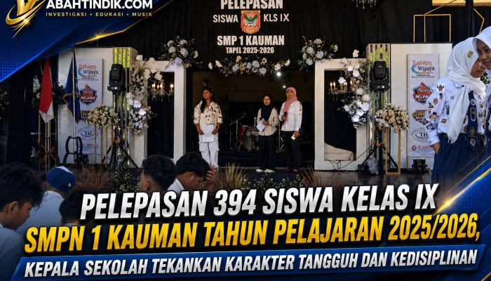 Pelepasan 394 Siswa Kelas IX SMPN 1 Kauman Tahun Pelajaran 2025/2026, Kepala Sekolah Tekankan Karakter Tangguh dan Kedisiplinan