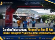 Dandim Tulungagung Pimpin Fun Run 15 Km, Perkuat Kebugaran Prajurit dan Tebar Kepedulian Sosial