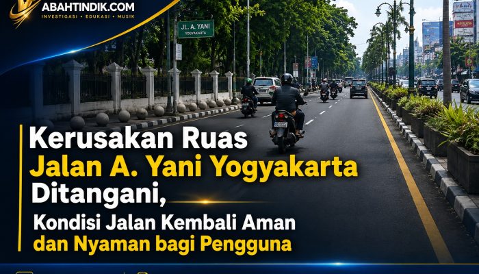 Kerusakan Ruas Jalan A. Yani Yogyakarta Ditangani, Kondisi Jalan Kembali Aman dan Nyaman bagi Pengguna
