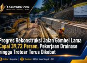 Progres Rekonstruksi Jalan Gombel Lama Capai 39,72 Persen, Pekerjaan Drainase hingga Trotoar Terus Dikebut