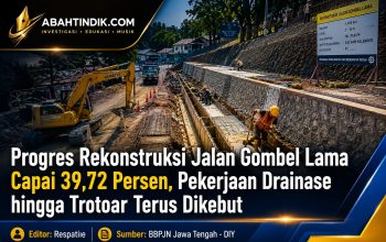 Progres Rekonstruksi Jalan Gombel Lama Capai 39,72 Persen, Pekerjaan Drainase hingga Trotoar Terus Dikebut