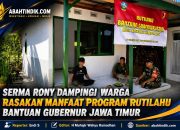 Serma Rony Dampingi Warga Rasakan Manfaat Program Rutilahu Gubernur Jawa Timur