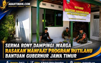 Serma Rony Dampingi Warga Rasakan Manfaat Program Rutilahu Gubernur Jawa Timur