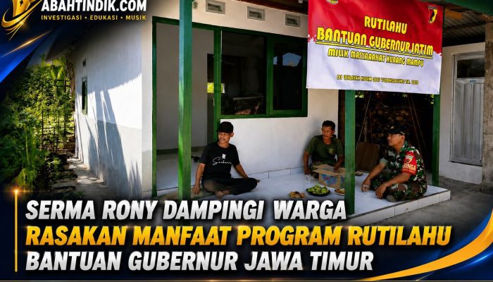 Serma Rony Dampingi Warga Rasakan Manfaat Program Rutilahu Gubernur Jawa Timur