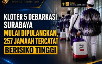 Kloter 5 Debarkasi Surabaya Mulai Dipulangkan, 257 Jamaah Tercatat Berisiko Tinggi