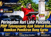Peringatan Harlah Pancasila, PDIP Tulungagung Ajak Seluruh Kader Bumikan Pemikiran Bung Karno.