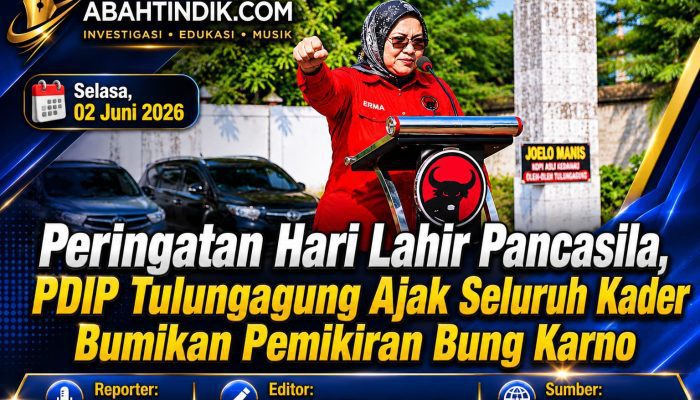 Peringatan Harlah Pancasila, PDIP Tulungagung Ajak Seluruh Kader Bumikan Pemikiran Bung Karno.