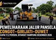 Pemeliharaan Jalur Pansela Congot–Girijati–Duwet Capai 17,2 Persen, Ditarget Rampung Desember 2026