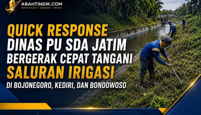 Quick Response Dinas PU SDA Jatim Bergerak Cepat Tangani Saluran Irigasi di Bojonegoro, Kediri, dan Bondowoso