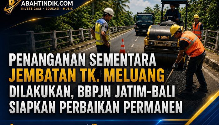 Penanganan Sementara Jembatan Tk. Meluang Dilakukan, BBPJN Jatim–Bali Siapkan Perbaikan Permanen