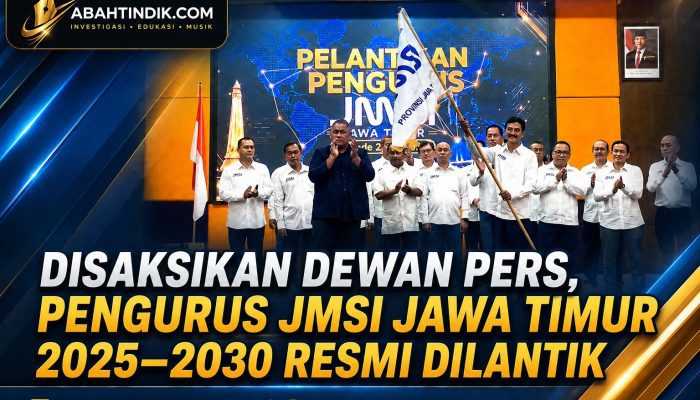Disaksikan Dewan Pers, Pengurus JMSI Jawa Timur 2025–2030 Resmi Dilantik, Dorong Profesionalisme Media Siber