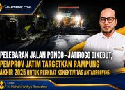 Pelebaran Jalan Ponco–Jatirogo Dikebut, Pemprov Jatim Targetkan Rampung Akhir 2025 untuk Perkuat Konektivitas Antarprovinsi